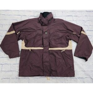 Rossignol Ski Jacket MENS L Black Full Zip Snowboard Insulated Utility